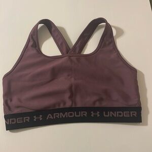 Large purple Under Armour sports bra